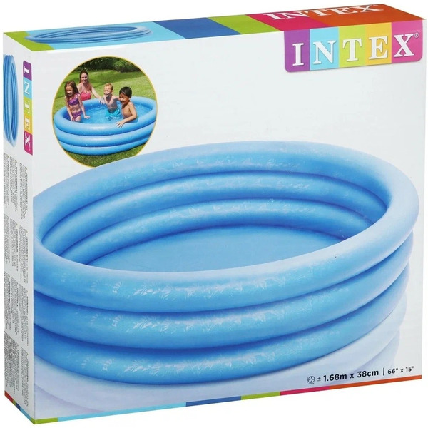 Надувной бассейн Intex Crystal Blue 58446 (168х38 см)