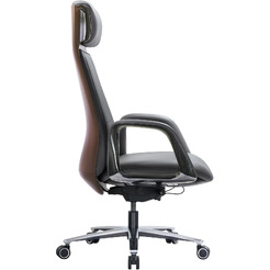 Кресло HAWASAN EX-820 (экокожа, графит/коричневый)