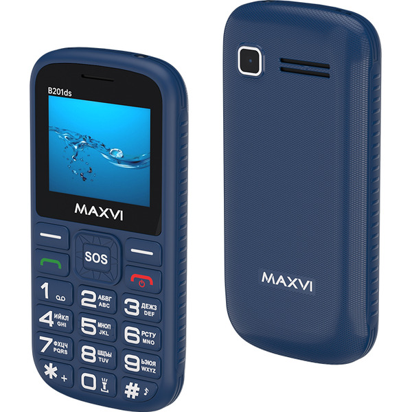 Мобильный телефон Maxvi B201ds (синий)