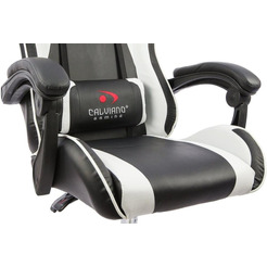 Игровое кресло Calviano Asti Ultimato (черный/белый)