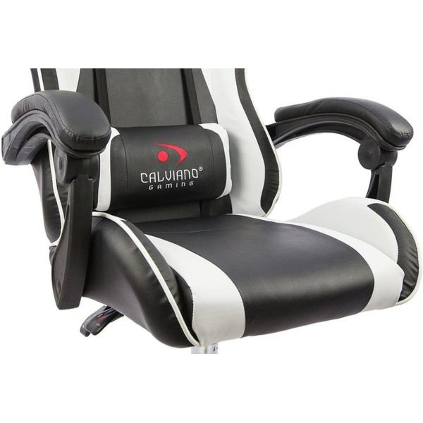 Игровое кресло Calviano Asti Ultimato (черный/белый)