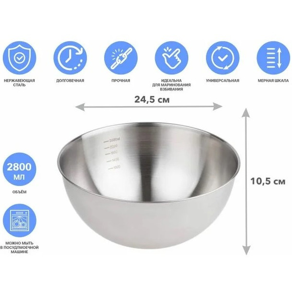 Миска для взбивания Perfecto Linea Chef 24-021598