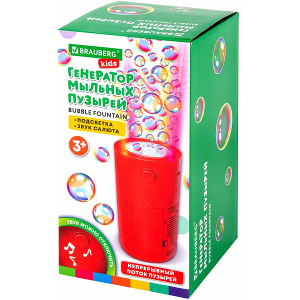 Генератор пузырей BRAUBERG Фонтан со звуком салюта 665150