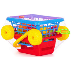 Тележка для игр Полесье  "Supermarket" №1 + набор продуктов