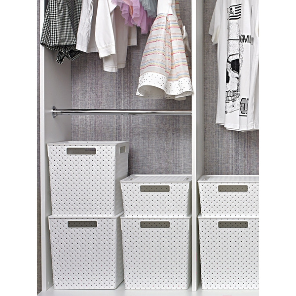 Органайзер для хранения Violet Береста 6823106 (23л, белый)