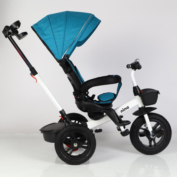 Трехколесный велосипед с ручкой NINO 6688 (зеленый)