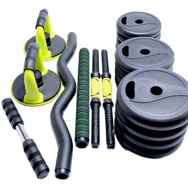 Набор гантелей Ametist со штангой и гирями 7в1 20 кг