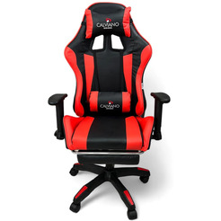 Вибромассажное кресло Calviano 1585 (черно-красное)