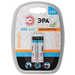 Аккумулятор ЭРА Instant HR03-2BL 800mAh