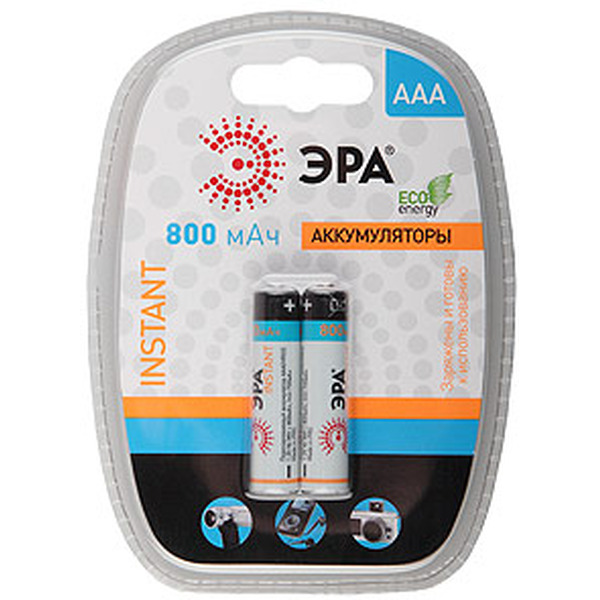 Аккумулятор ЭРА Instant HR03-2BL 800mAh