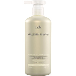 Увлажняющий оттеночный шампунь для светлых волос Lador Ash Silver Shampoo, 300 мл