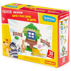 Конструктор Полесье Макси Простоквашино. Шарик строит домик на дереве 23395