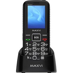 Мобильный телефон Maxvi B21ds up +ЗУ WC-112 (черный)