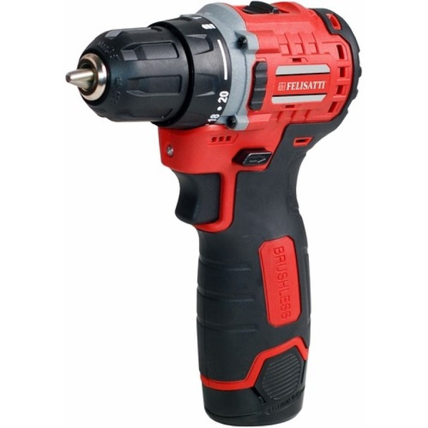 Дрель-шуруповерт Felisatti ДА-12В (191.5.2.00) с 2-мя АКБ, кейс