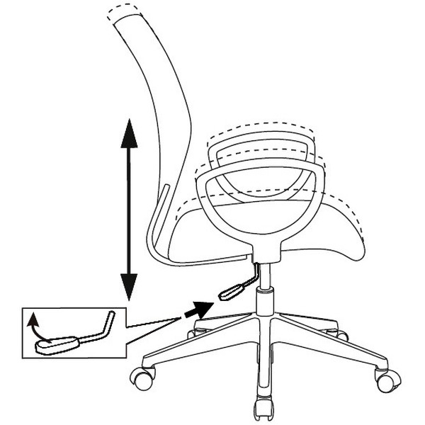 Кресло Бюрократ CH-599AXSN (темно-синий)