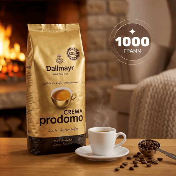 Кофе в зернах Dallmayr Crema Prodomo 1000г