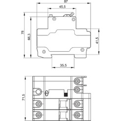 Дифференциальный автомат IEK 2P 63А 30мА тип AC AR-R10N-2-063C030
