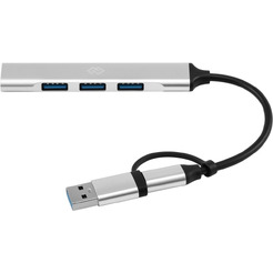Разветвитель USB-C + USB-A Digma DHUB-4USB-AC-2.0