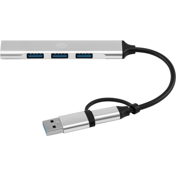 Разветвитель USB-C + USB-A Digma DHUB-4USB-AC-2.0