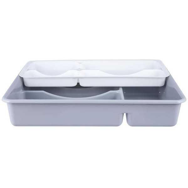 Лоток для столовых приборов двойной Полимербыт 4328100