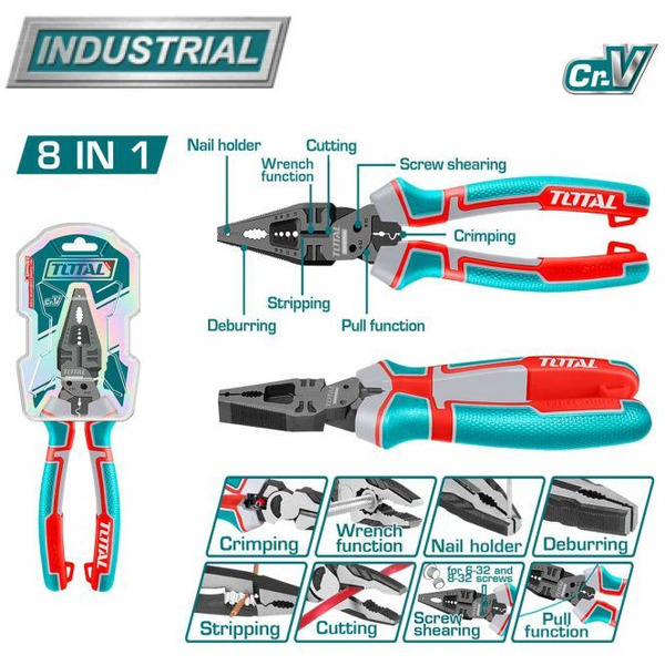 Плоскогубцы TOTAL THTMF186