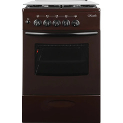 Кухонная плита Лысьва ГП 400 МС-2у (коричневый, стеклянная крышка)