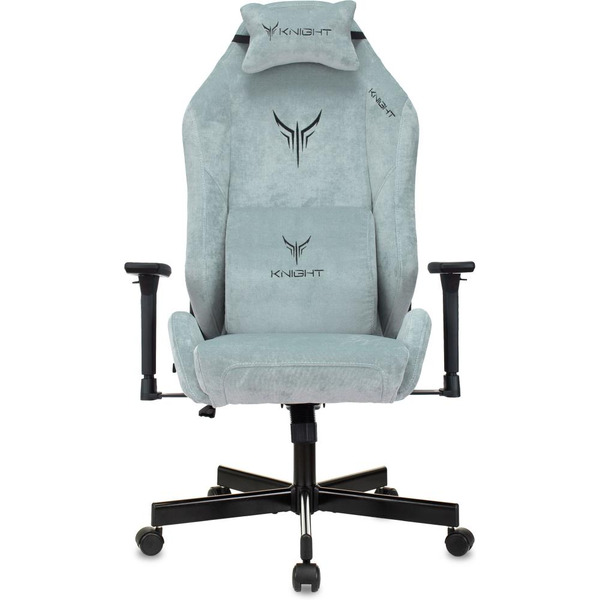 Кресло игровое Knight N1 Fabric Light-28 (1626368) серо-голубой