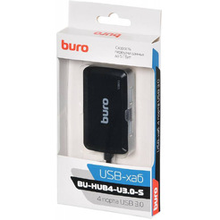 USB-хаб Buro BU-HUB4-U3.0-S