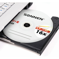 Комплект дисков DVD+R Sonnen 4,7 Gb 16x 25шт (513532)