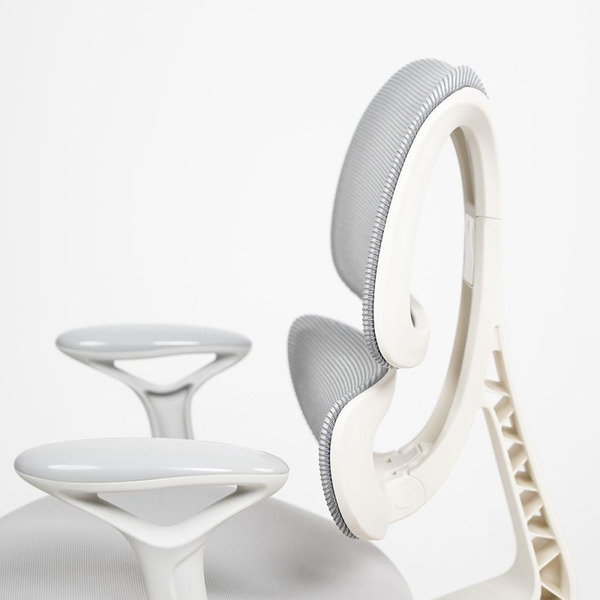 Стул регулируемый Ergosmart Antey GREY/чехол T14 GREEN