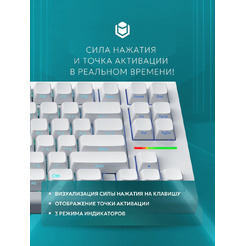 Клавиатура IO by Red Square Type 84 Magnetic g3ms Magnetite Ice io291 (белый)