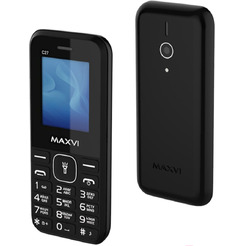 Мобильный телефон MAXVI C27+ ЗУ WC-112 (черный)