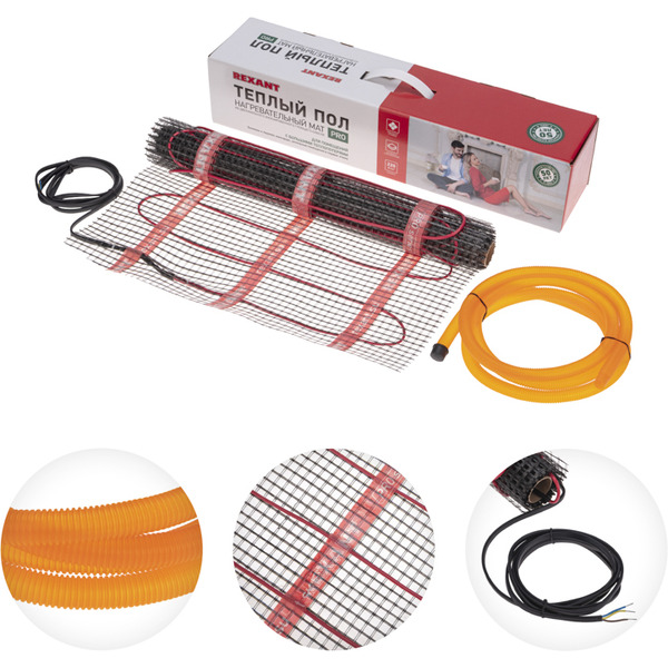 Теплый пол Rexant PRO RNX-2,5-550 2,5 м², 0,5х5 м, 550 Вт 51-0013