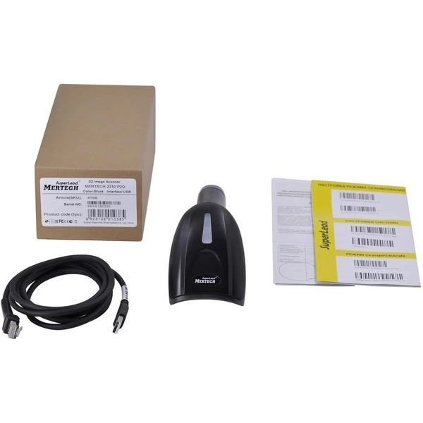 Сканер штрих-кода Mertech 2310 HR Superlead 2D проводной черный (4559)