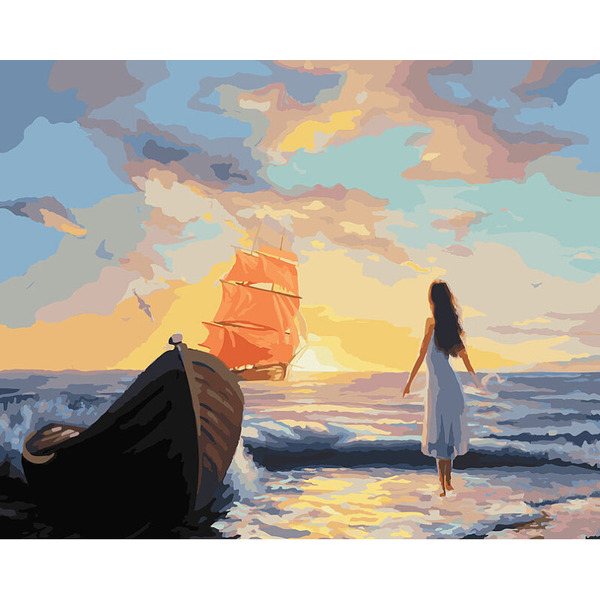 Картина по номерам Белоснежка Алые паруса 093-AB
