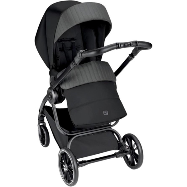 Универсальная коляска CAM Levante (2 в 1, темно-серый/матовый черный)