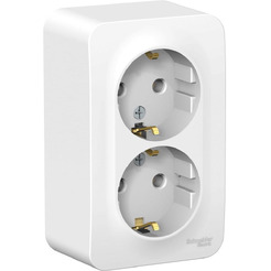 Розетка двойная Systeme Electric BLANCA BLNRA010211