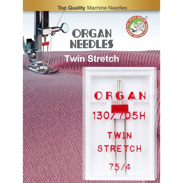 Иглы двойные Organ 1-75/4 супер стрейч Blister