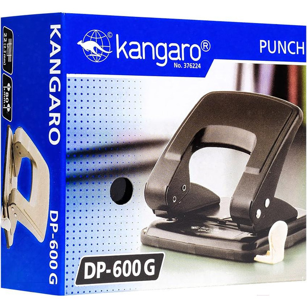 Дырокол Kangaro DP-600G (черный)