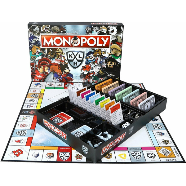 Настольная игра Hasbro Монополия КХЛ. Маскоты WM04833
