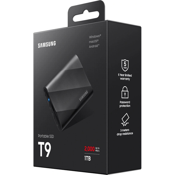 Внешний накопитель Samsung T9 1TB MU-PG1T0B/WW (черный)