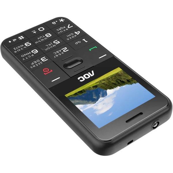 Кнопочный телефон AOC A205 (черный)