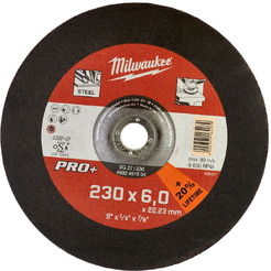 Диск шлифовальный по металлу MILWAUKEE SG 27/230 230мм/6мм 4932451504