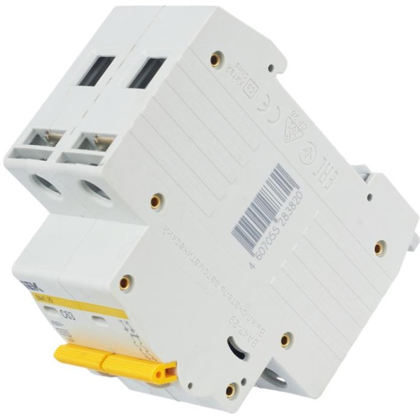 Выключатель автоматический IEK ВА 47-29 2п 63А С MVA20-2-063-C