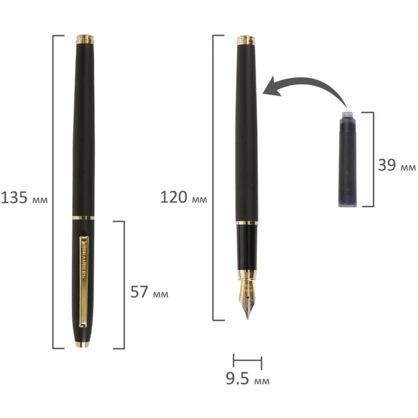 Ручка перьевая BRAUBERG Brioso 143467