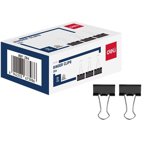 Зажим для бумаг DELI Z64