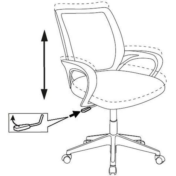 Кресло Бюрократ Burokids 1W (мультиколор розовая луна/пластик белый)