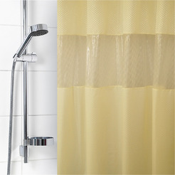 Штора для ванной комнаты Вилина Престиж 7062 (слоновая кость)