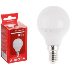 Лампа светодиодная AURORA G45 E14 9Вт 4500K (A200-023)