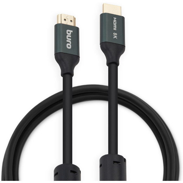 Кабель Buro BHP-HDMI-2.1-3G (ver 2.1, 3 м, черный)
